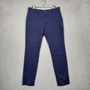 Perk Pants Mens 30x32 Blue Navy Slim Fit Stretch Chino‎ Preppy Golf Huckberry